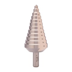 Сверло ступенчатое 6-38мм HSS 12ступ. L100мм хв.13мм Bucovice(CzTool) 641030