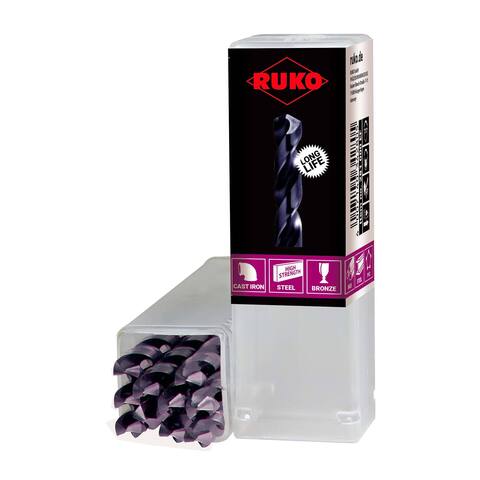 Сверло по металлу ц/х 3,2x65/36мм DIN338 h8 5xD HSSE-Co8 TiALN 130° Ruko 281032EF