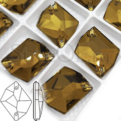 Купить оптом пришивные стразы  DeLux Cosmic Smoked Topaz - Смокт Топаз, коричневые