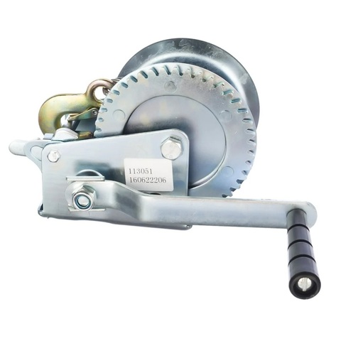 Лебедка ручная барабанная с тросом 500кг 10м оцинкованная TOR FD (113051)