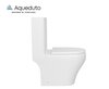 Aqueduto AQDSOVOL10 AQD OVO Tornado Light Унитаз напольный 610*360 безободковый с бачком, Tornado, сиденье с микролифтом, белый глянцевый