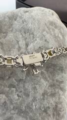 Комплект украшений колье + серьги c изумрудными камнями в стиле GRAFF