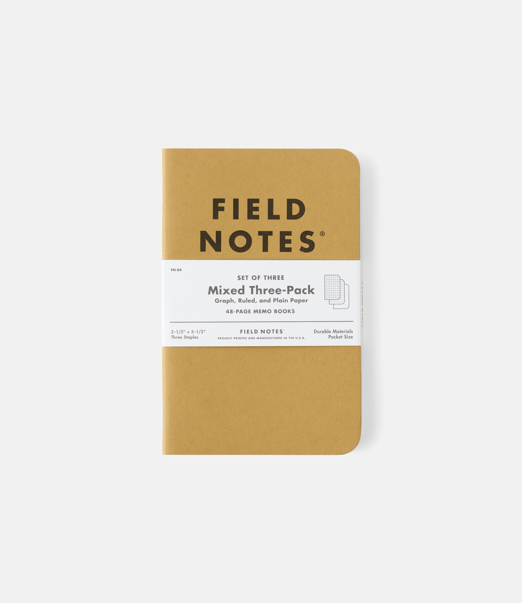 Field Notes Original Kraft Mixed — набор блокнотов