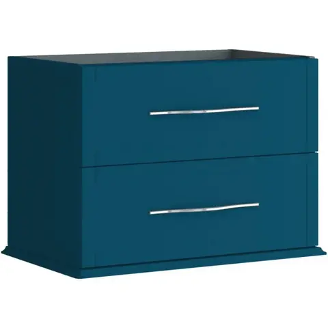 Cezares 54950 TIFFANY База подвесная под раковину с двумя выдвижными ящиками, 54950 Blu Petrolio, 74x46x55