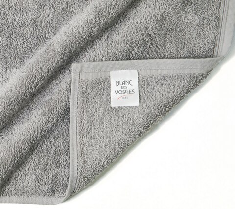 Полотенце 40x60 Blanc des Vosges Uni Silver silver серое