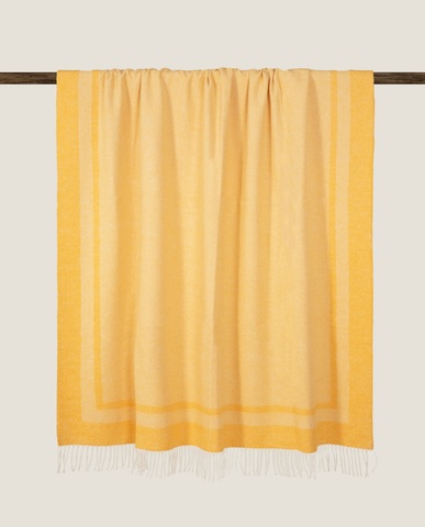 Плед 130х170 Frati Home Country Zafferano желтый