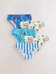Трусы для мальчика Next AA1-140, 5 шт., Синий, Молочный