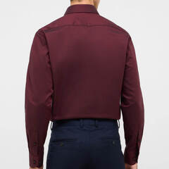 Сорочка мужская Eterna Modern Fit 8464-X181-97 из фактурной ткани вишневая