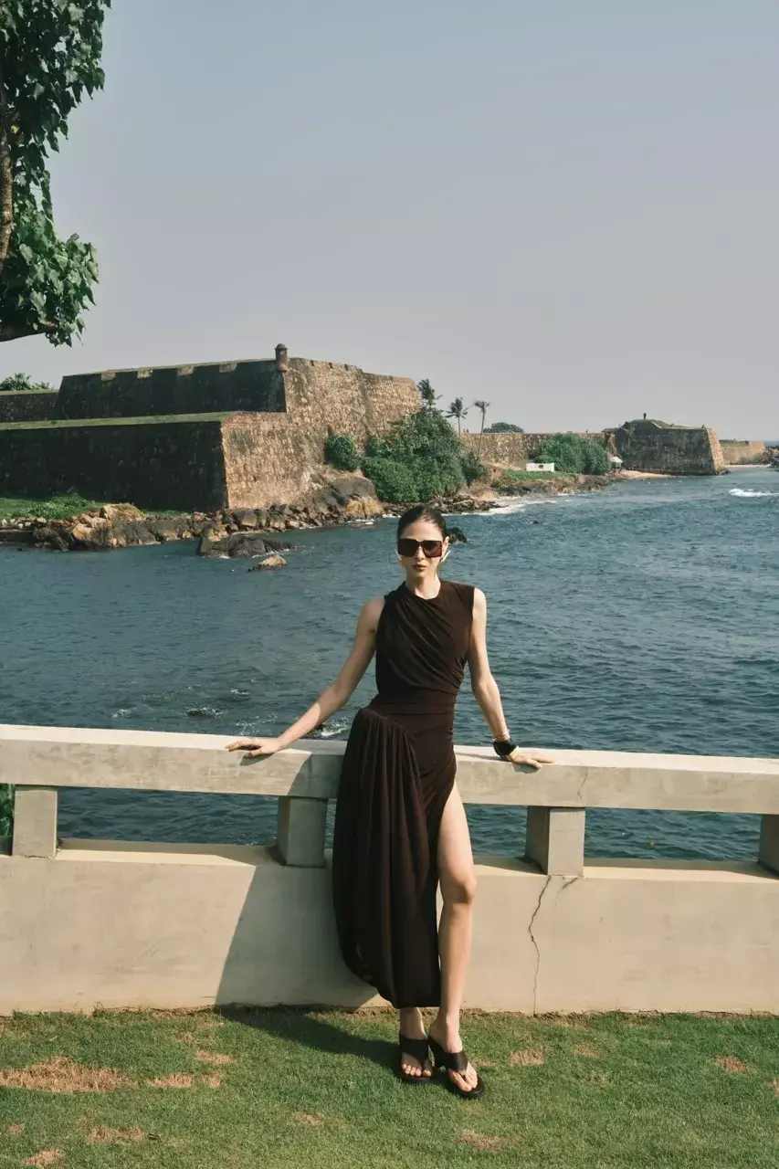 Платье с буфом