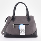 Сумка Саломея 415 мульти итальянский серо-черный