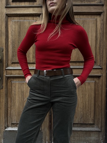 Водолазка красный