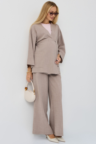 Костюм для беременных и кормящих  18424 мокко