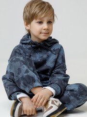 брюки  для мальчика  КР 400834/синий джинс к660