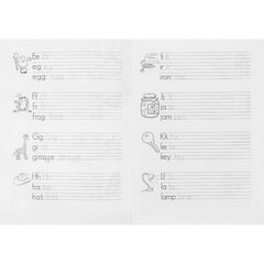 Пропись классическая, 148 мм * 210 мм, А5, "Английские буквы и слова", 8 стр., цветн. мелован. облож., вертикальная, Проф - Пресс