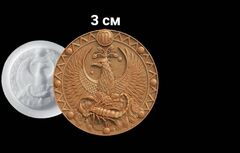 Силиконовый молд Знак зодиака Скорпион 3 см