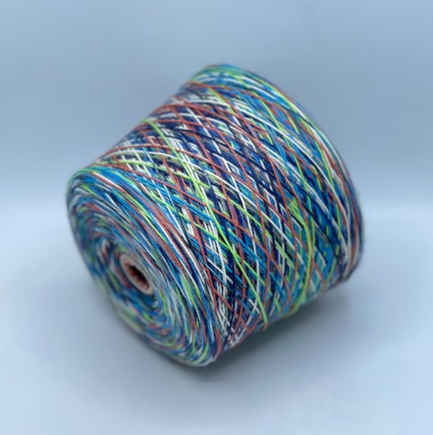 Бобинная пряжа, Calzeteria, 267м. 75% Меринос, 25% Полиамид, Подводный мир, 37577