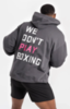 Худи Boxraw We Don't Play Boxing Серый/розовый