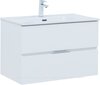 Aquanet 274114 Тумба с раковиной Алвита new 80 2 ящ. цв.белый матовый (274114)
