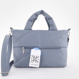 Сумка Саломея 199 гладкий серо-голубой