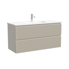 Sancos SNR100/39CE Тумба подвесная SANCOS Snob R 995х390х500, c двумя ящиками оснащенными доводчиками, Beige Soft , арт.SNR100/39CE фото