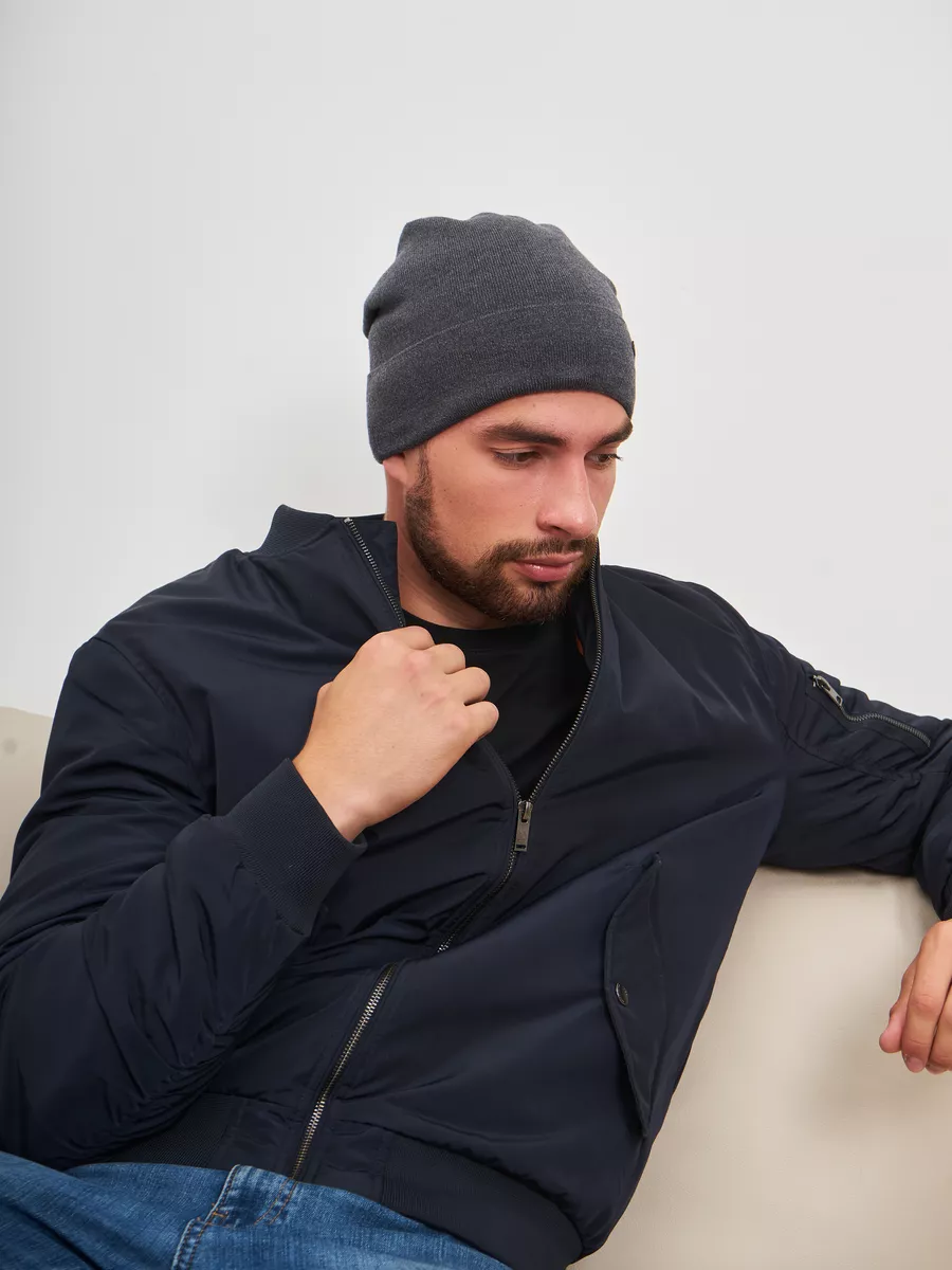 Шапка бини зимняя весенняя с флисом