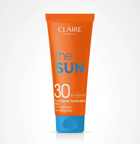 Claire cosmetics THE SUN Молочко для лица и тела солнцезащитное SUNSCREEN MILK  SPF30, 200мл