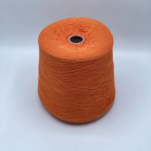 Бобинная пряжа,Cotton combed, 1693м. 100%Хлопок, Спелый апельсин(787), 39327