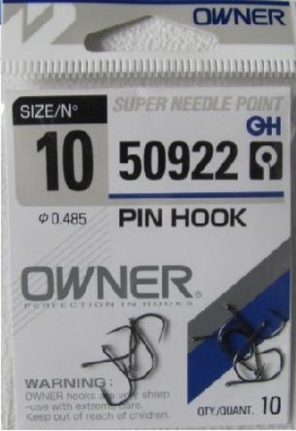 50922 № 10 Крючки OWNER Pin Hook-Bc/ продажа от 5 уп.