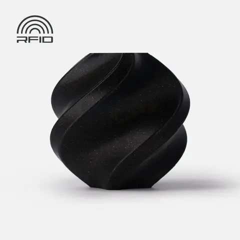 Пластик для 3D-печати Bambu Lab PLA Sparkle, 1.75 мм, 1 кг, чёрный с блёстками (Onyx Black Sparkle), на катушке, A08-K2-1.75-1000-SPL