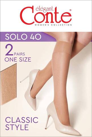 Гольфы Solo 40 Knee-Highs (2 пары) Conte