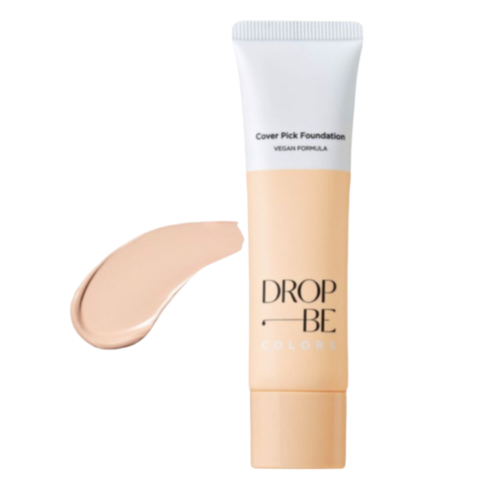 The Saem Cover Drop Be Colors Pick Foundation Тональная основа для лица, выравнивающая тон кожи 01 Clear Beige
