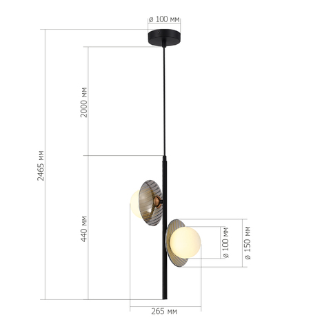 Светильник подвесной ST Luce Noon SL1521.403.02