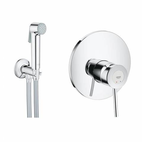 Комплект гигиенического душа со смесителем Grohe BauClassic 124902