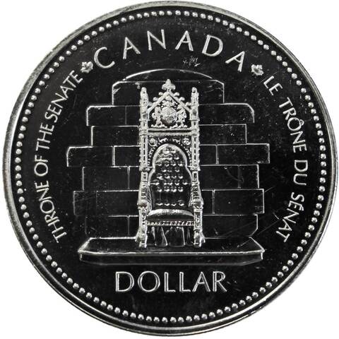 1 доллар. 25 лет коронации Елизаветы II. Канада. Серебро. 1977 г. BrUNC