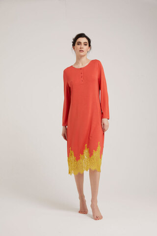 Сорочка Vivis Blair paprica-oil оранжевая