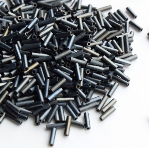 Стеклярус 6мм Миюки, 2002 Matted Metallic Silver Grey