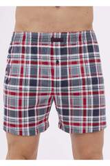 Свободные боксеры CORNETTE 002/008-18 COMFORT_Серый + красный