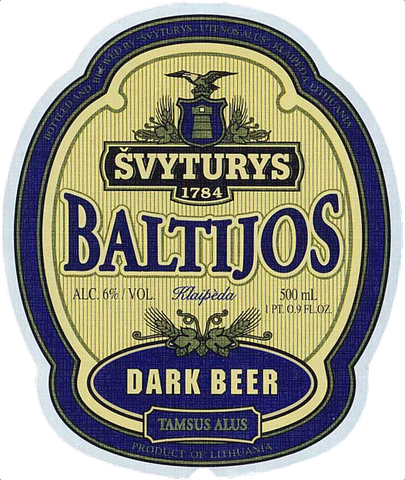 Пиво Svyturys Baltijos Пиво Svyturys Baltijos