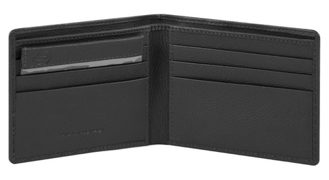 Кошелек мужской Piquadro Akron, чёрный, кожа натуральная (PU3891AOR/N)