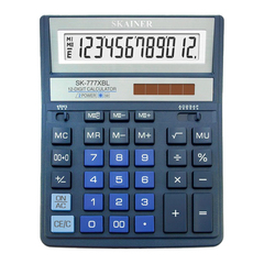 
          Калькулятор настольный SKAINER 12 Bit, LCD, 20*15.7*3.2 см, синий