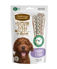 Деревенские лакомства для собак Сэндвич с уткой, 90 гр