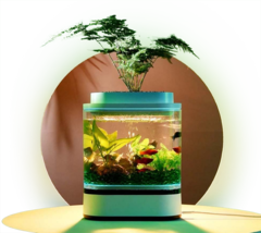 Акваферма Xiaomi Geometry Mini Lazy Fish Tank Pro C300 (green)