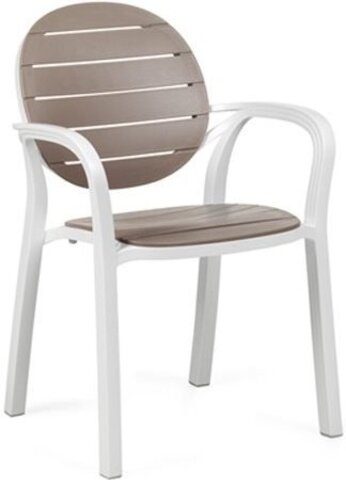 Кресло пластиковое Nardi Palma, белый, тортора