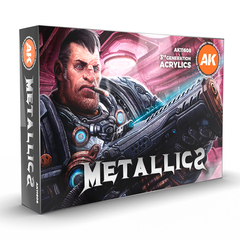 Набор акриловых красок AK Interactive Metallics Set