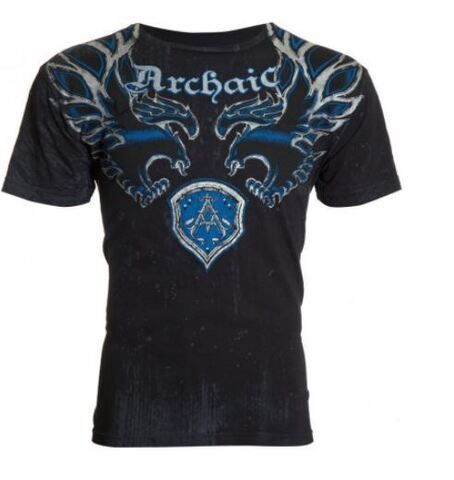 Футболка Ride It Black Blue Archaic от Affliction