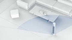 Напольный вентилятор Xiaomi Mijia DC Inverter Tower Fan, white
