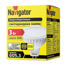 Лампа светодиодная Navigator NLL-MR16-7-230-4K-GU5.3 7Вт 4000K GU5.3 94245