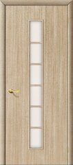 Дверь 2С / Цвет Л-21 (БелДуб) / Стекло Сатинато / Двери Браво