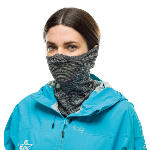 Картинка бандана-труба Buff Neckwarmer Dryflx+ Light Grey - 2