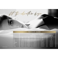 Боди-комбинезон с доступом в сетку Penthouse Under arrest черная, S-L